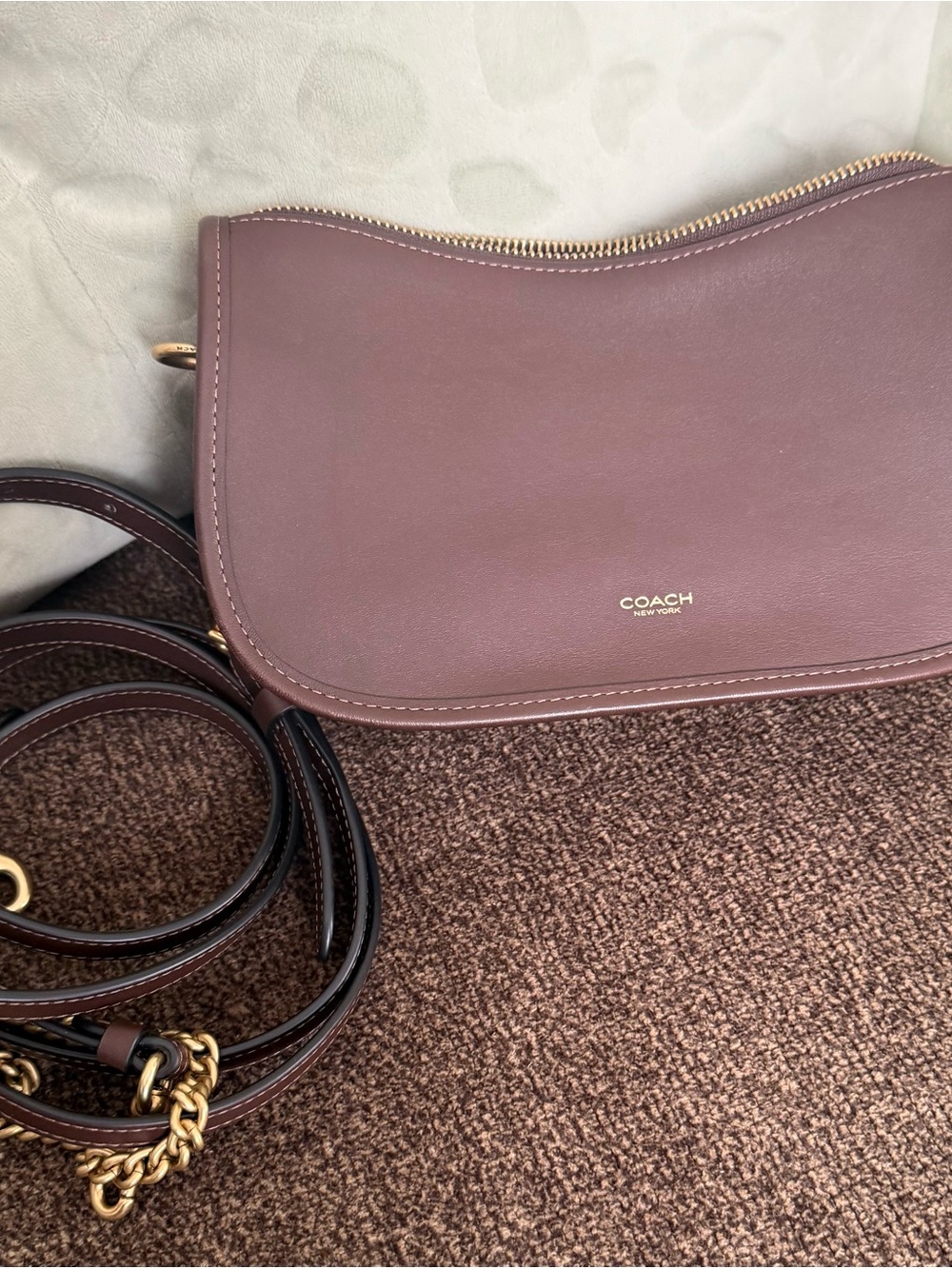 Coach Waverly bag, Leather, Maple, EUC! - Picture 8 of 8